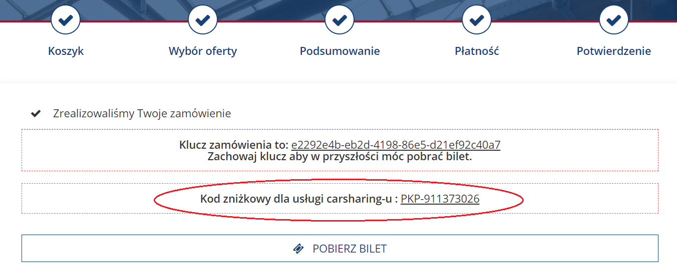 Dołączanie biletu do konta - użytkownik niezalogowany